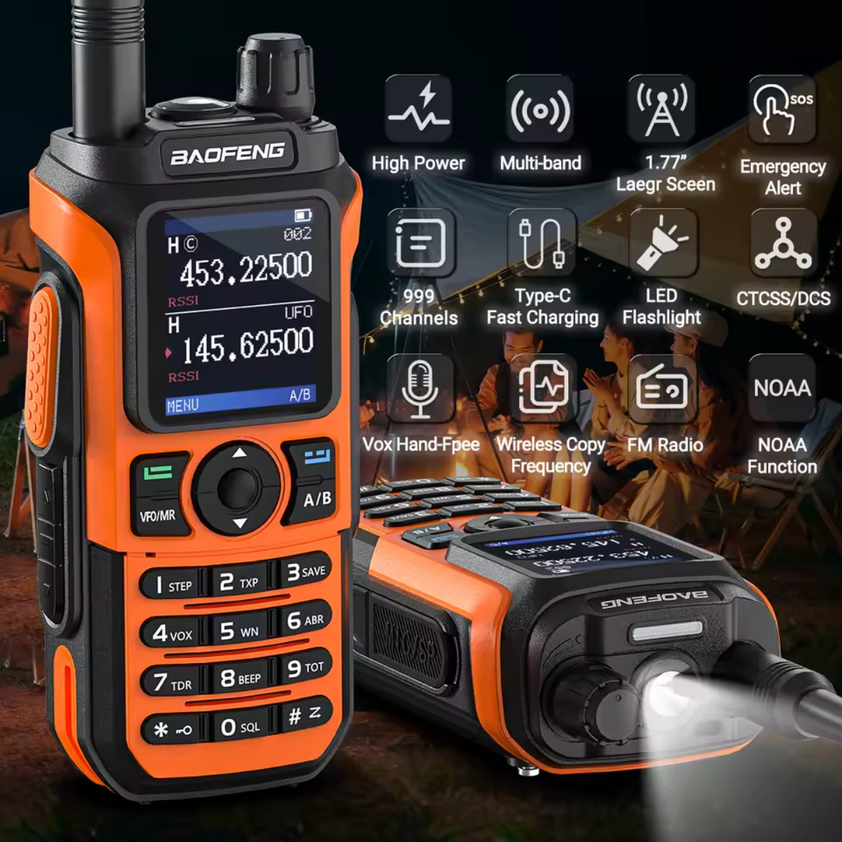 Radio Comunicador Walkie Talkie Profissional Longo Alcance